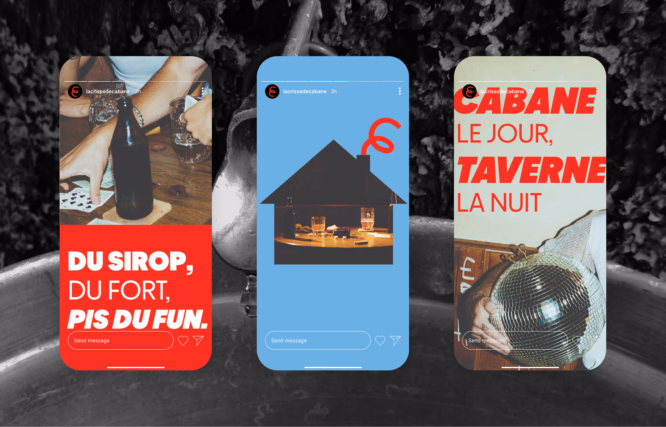 social media assets for la crisse de cabane