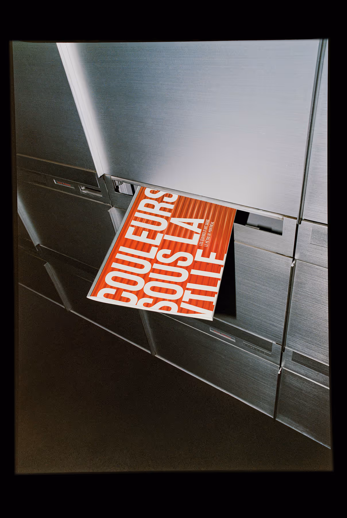 Film image of a book