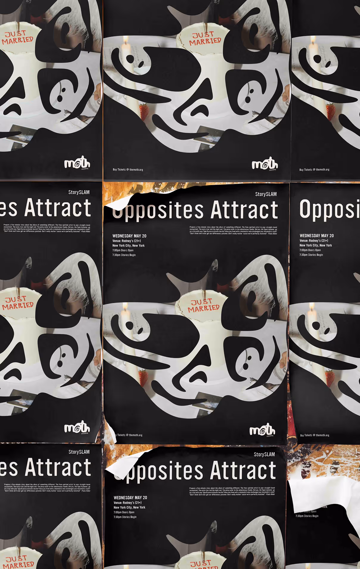 Poster for an event for the moth
