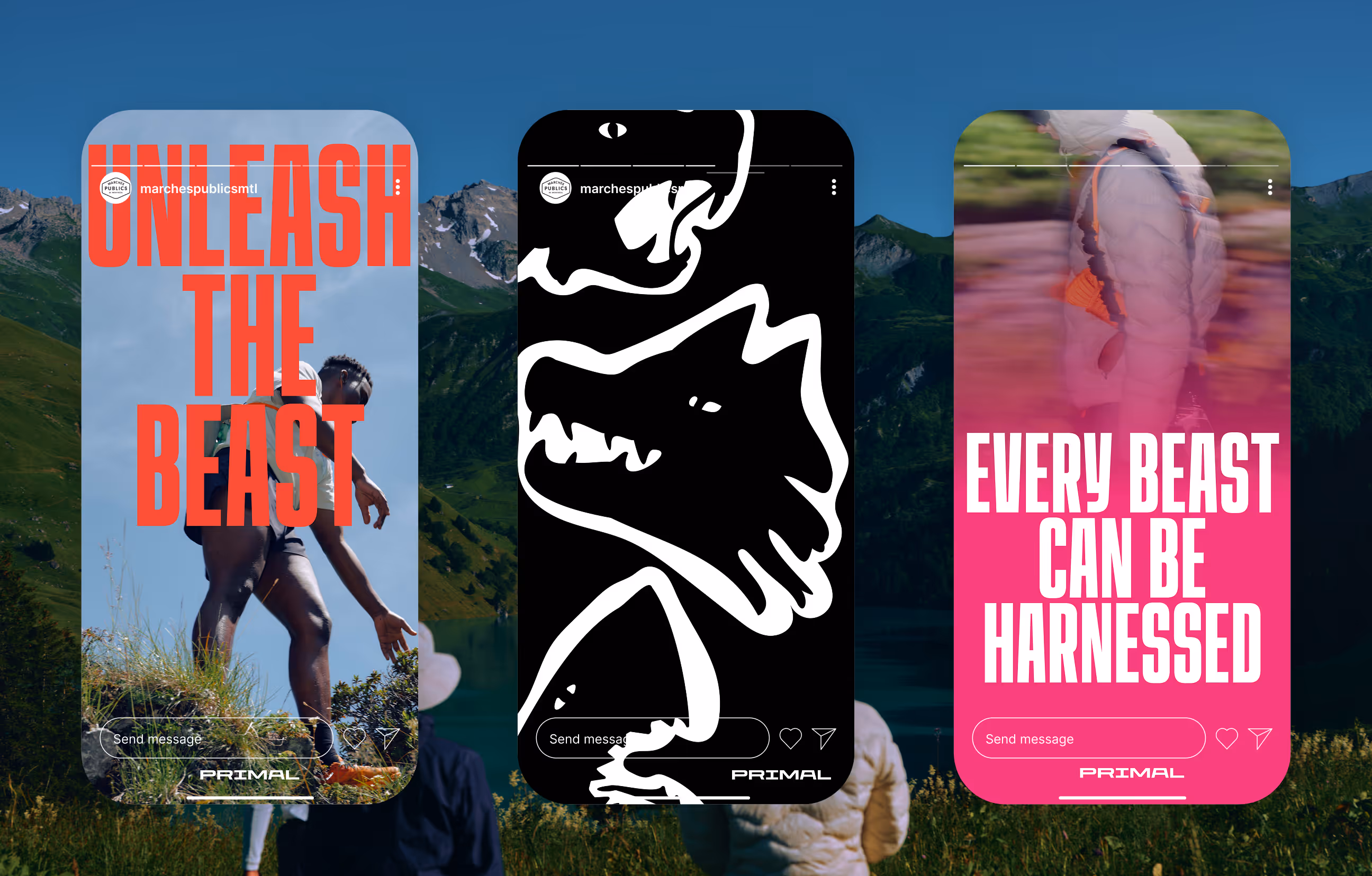 Social media assets for Primal granola bar