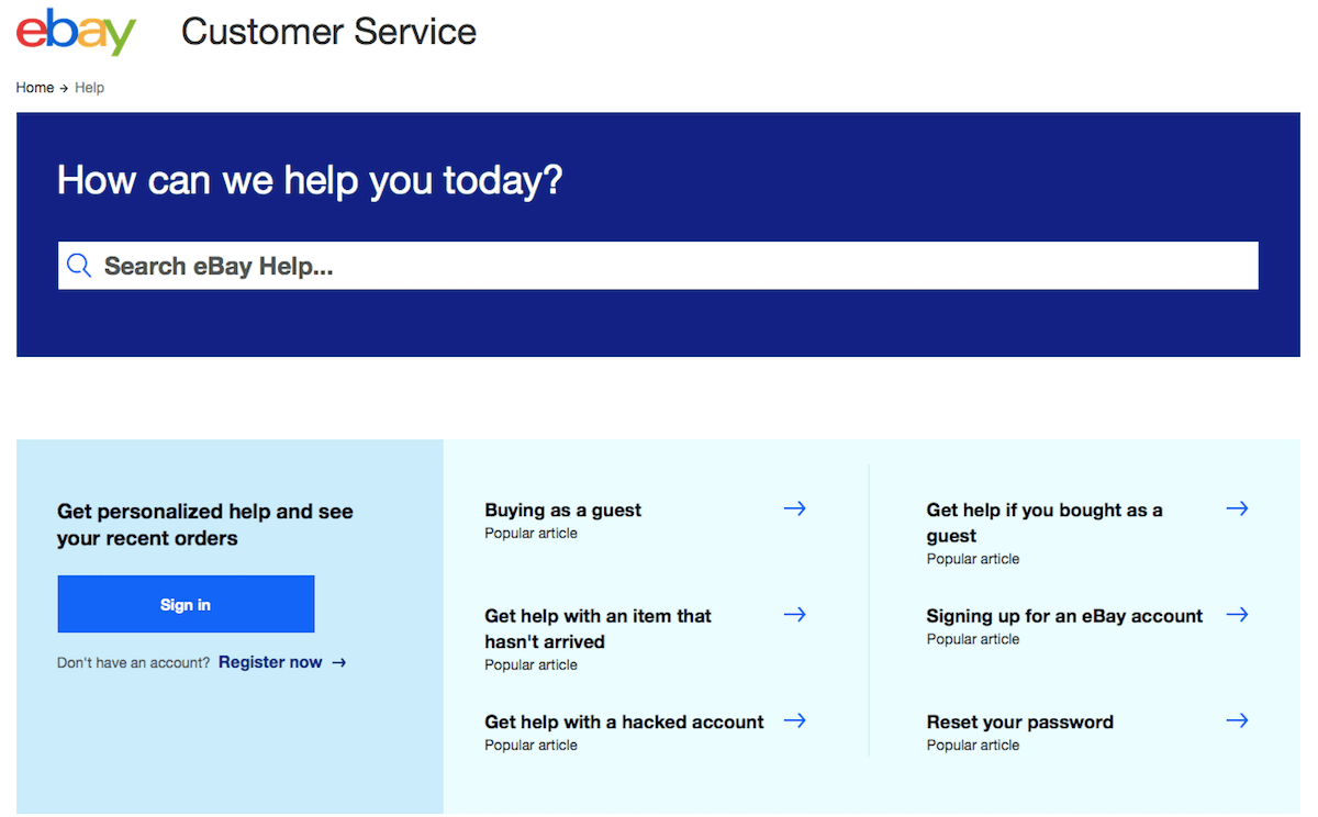 eBay Help Articles - How to Contact eBay Customer Service - Replyco Helpdesk Software for eCommerce