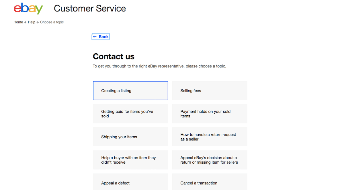 eBay Live Chat Step 4 - How to Contact eBay Customer Service - Replyco Helpdesk Software for eCommerce