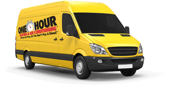 One Hour Heating & Air Conditioning Service Van