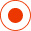Red circle with a white border around the edge and an orange center.