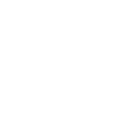 White handshake icon inside a white circle on a black background.