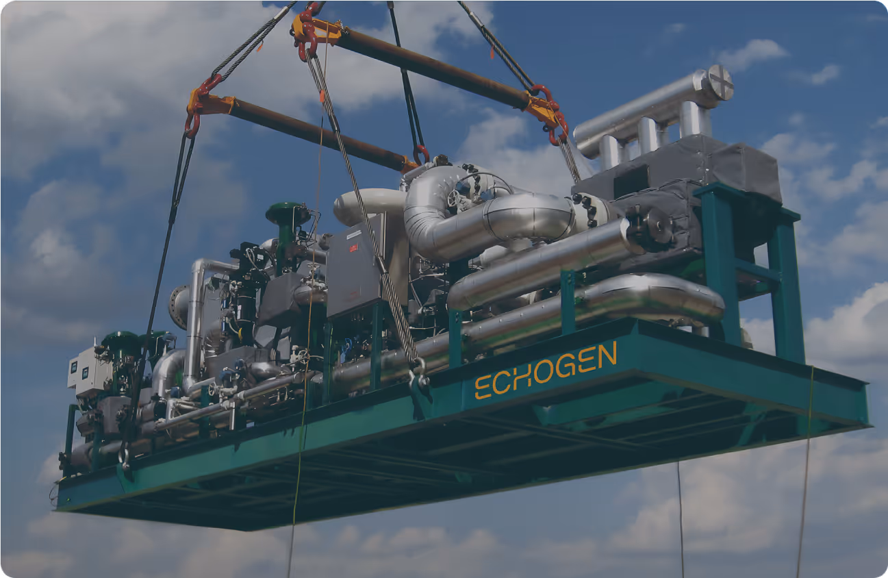 System being craned into location