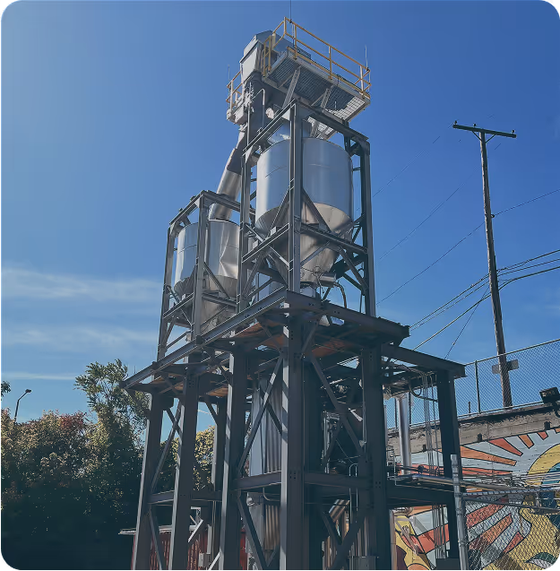 Outdoor installation of equipment