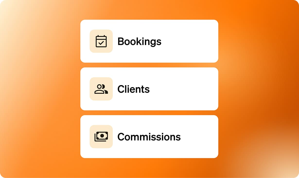 Bookings, clients, and commissions management – Place2Be workspace