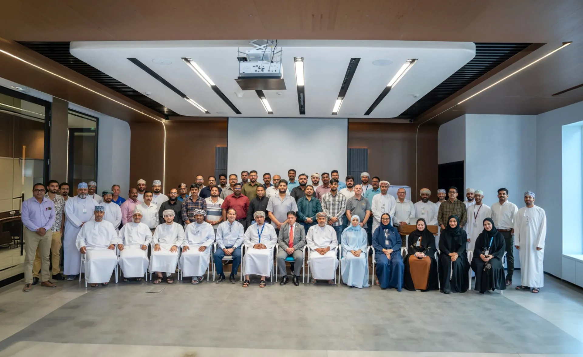 ABRAJ Omani workforce gathered on site