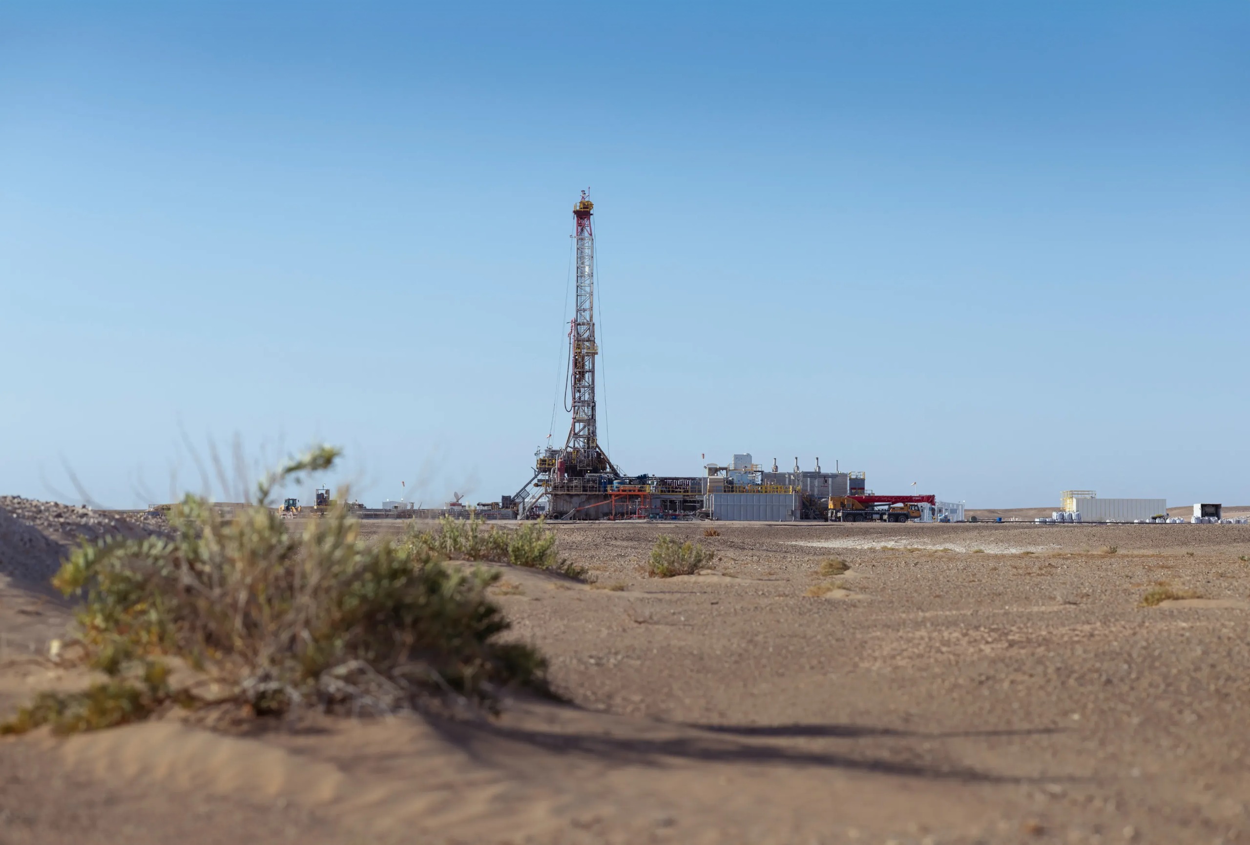 Omani desert landscape at dusk