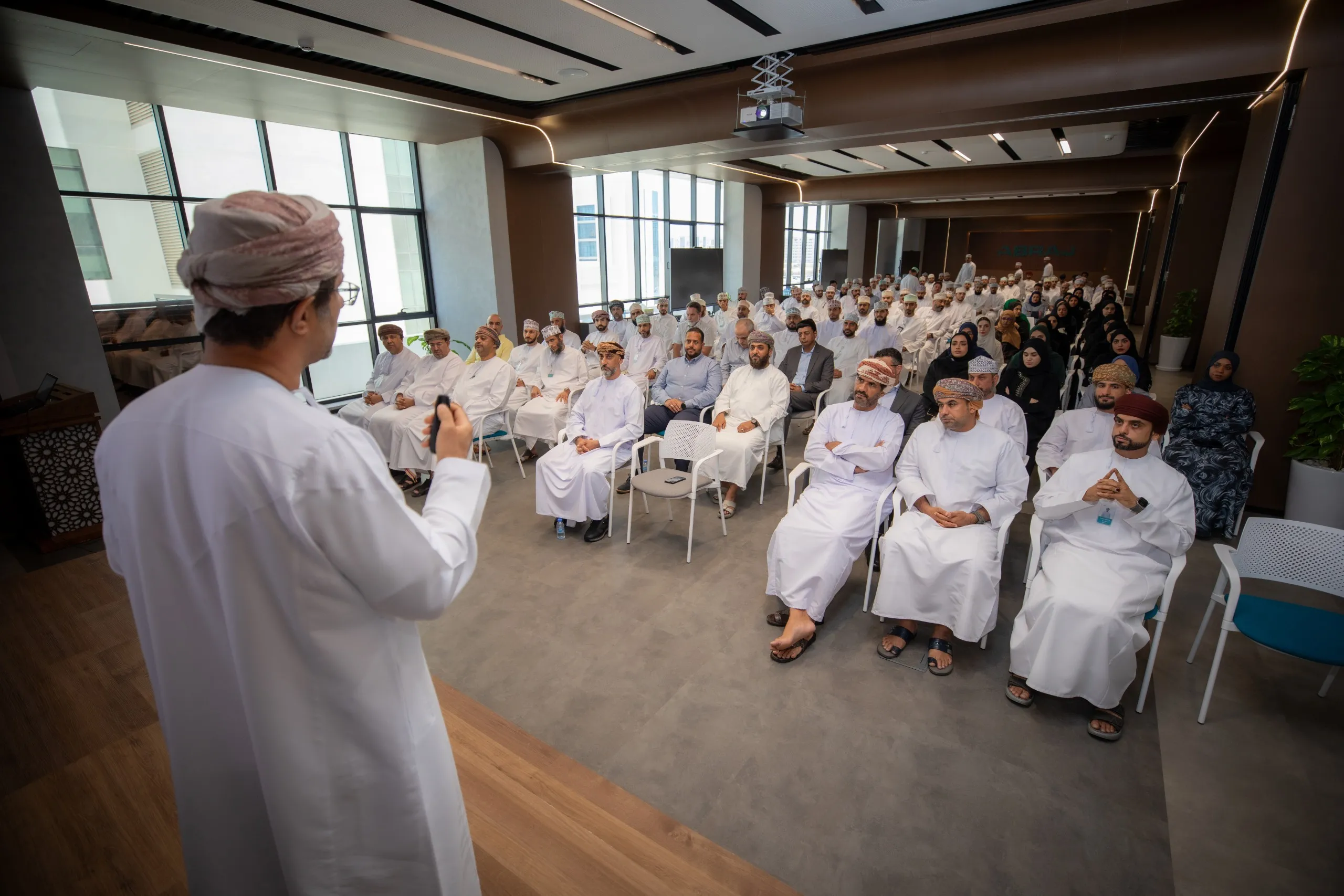 ABRAJ team at an industry event