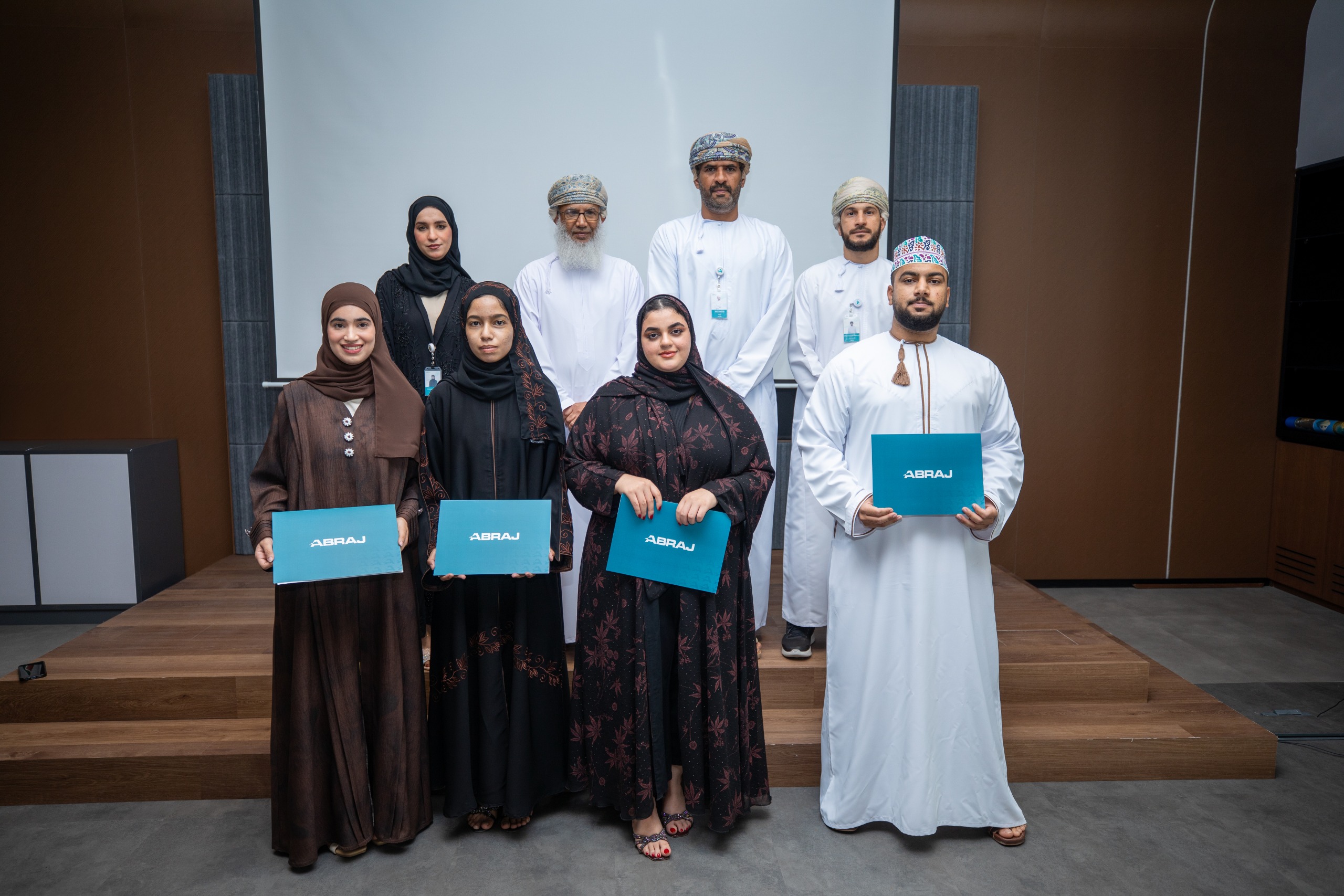 ABRAJ representatives receiving recognition