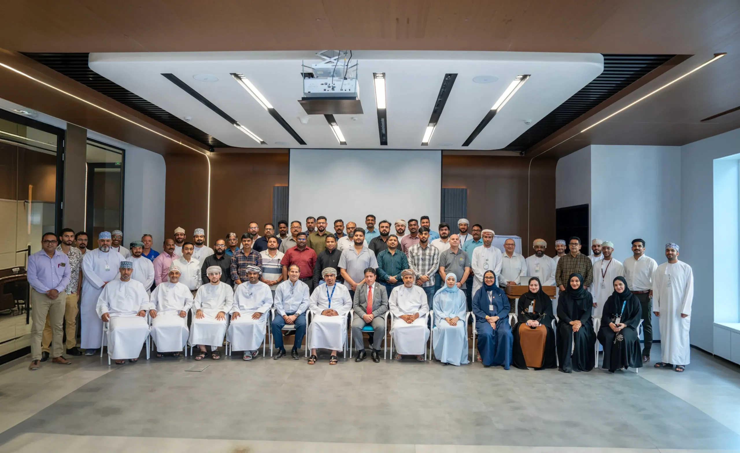 ABRAJ Omani workforce gathered on site