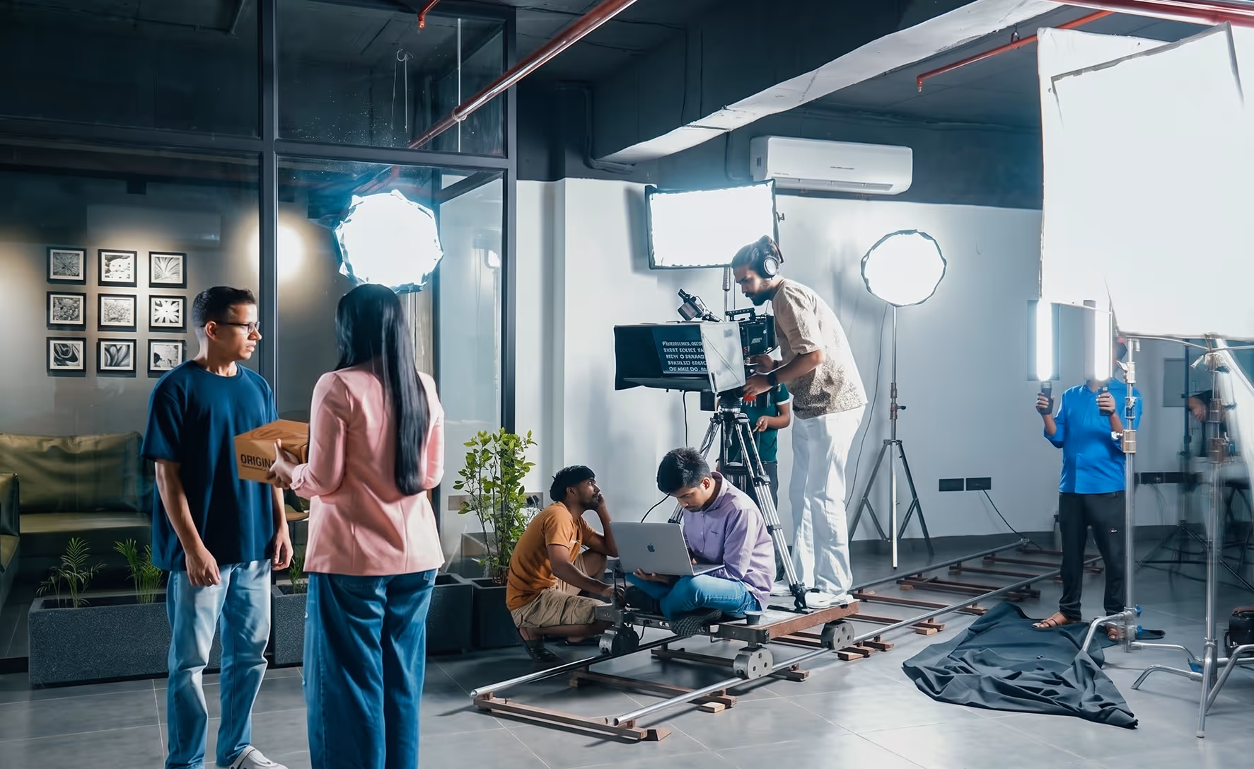 Video Production film setup