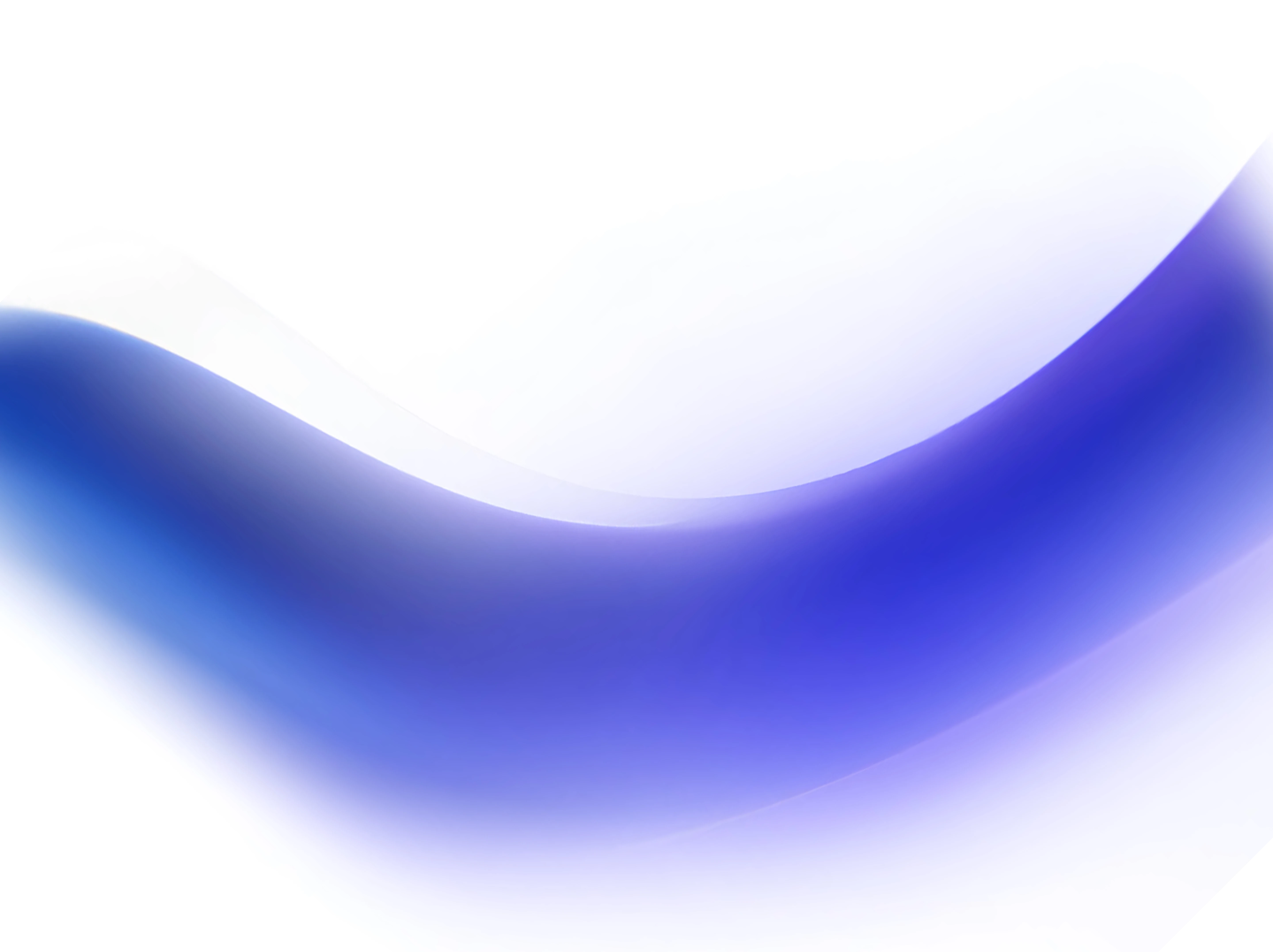 Abstract smooth gradient wave shape blending shades of blue and white.