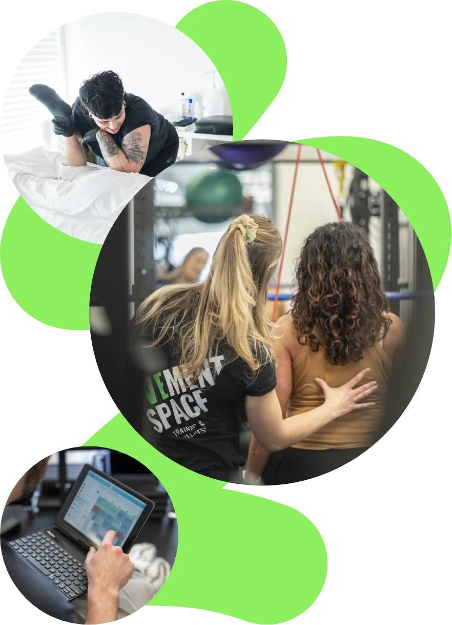 Hands-on assessment and movement rehab session at Movement Space Orillia