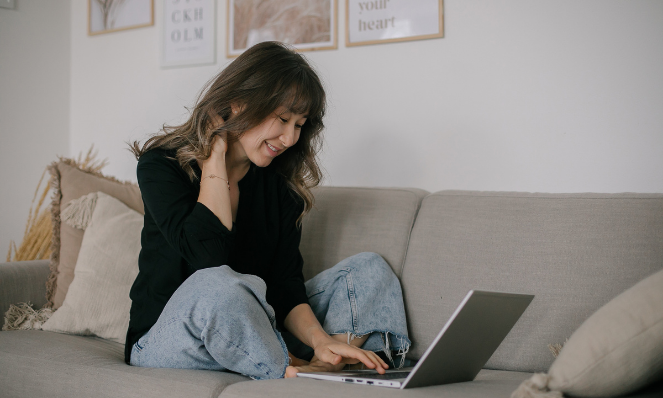 remote employee happy