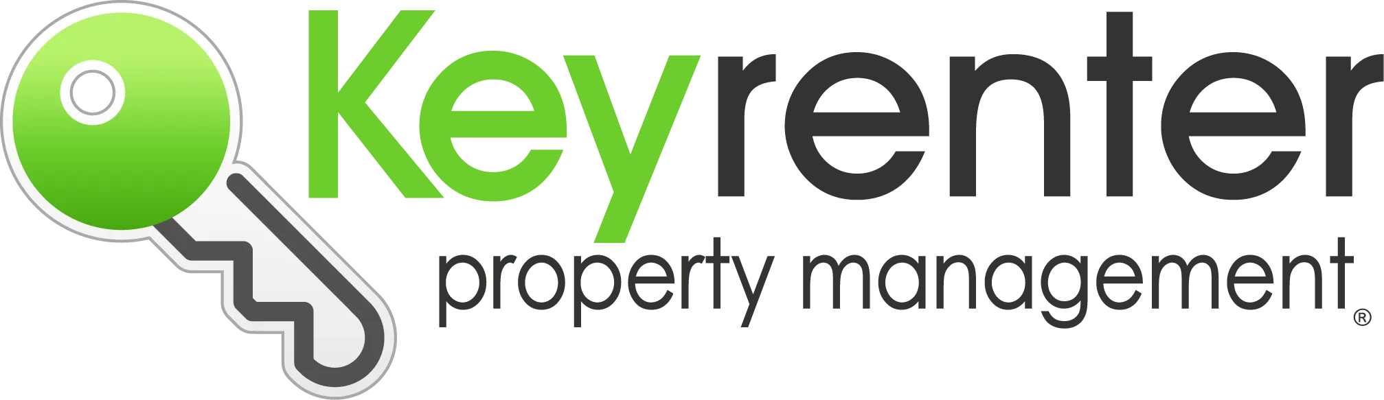 Keyrenter Property Management logo with a green key icon to the left of the company name.