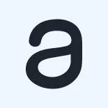 Black lowercase letter a on a light blue background.