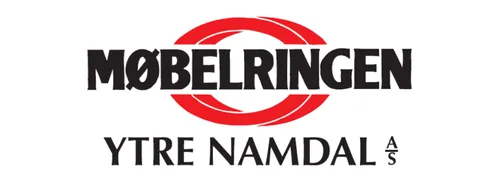 Møbelringen logo with red circular design and text Ytre Namdal AS beneath.