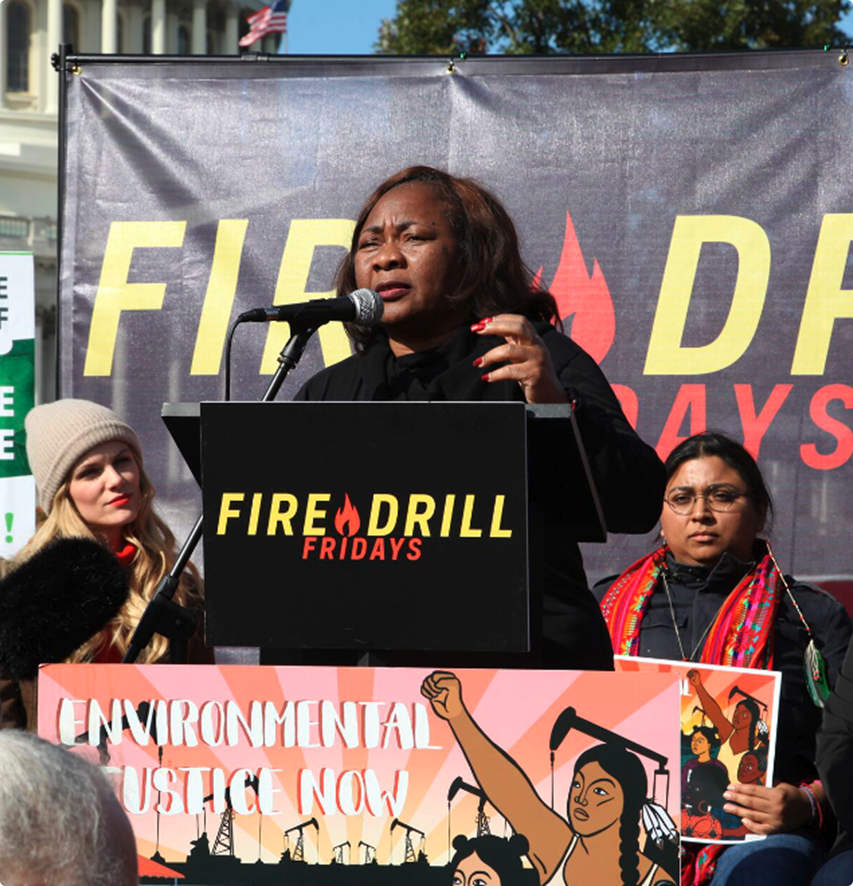 Catherine Coleman Flowers giving a speech