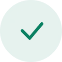 Abstract green irregular circular shape on a white background.