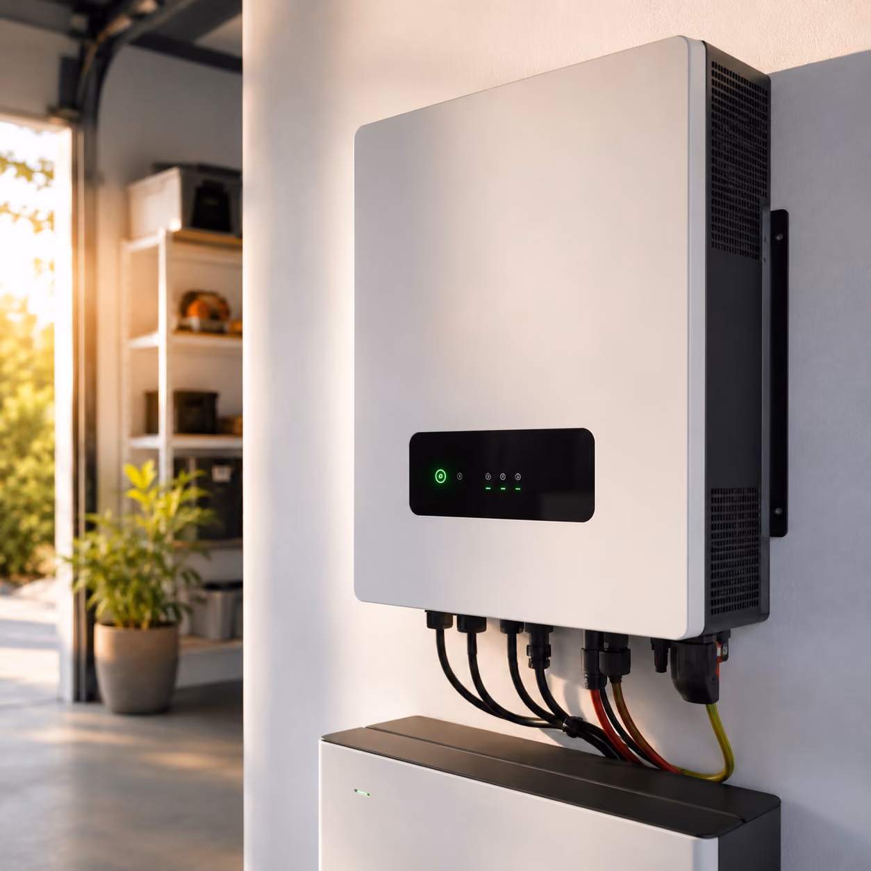 Onduleur convertissant l’énergie produite par les panneaux solaires