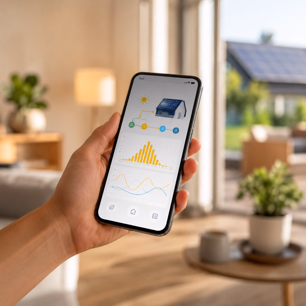 Application mobile de suivi de la production photovoltaïque