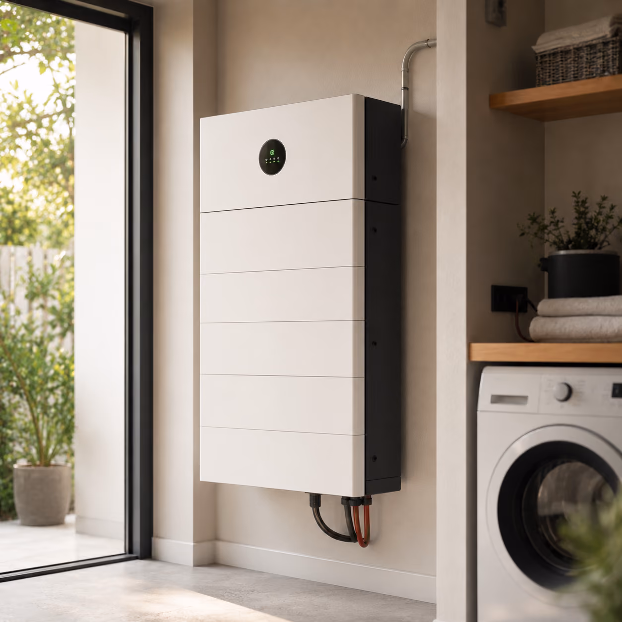 Batterie domestique stockant le surplus d’énergie solaire