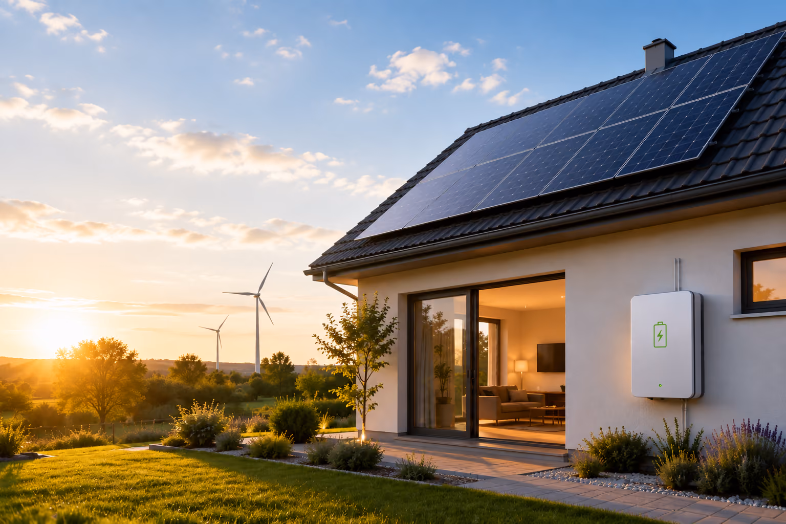Maison valorisée par une installation solaire performante