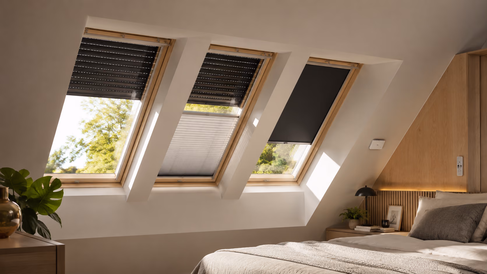 Équipements et accessoires pour fenêtre de toit Velux.