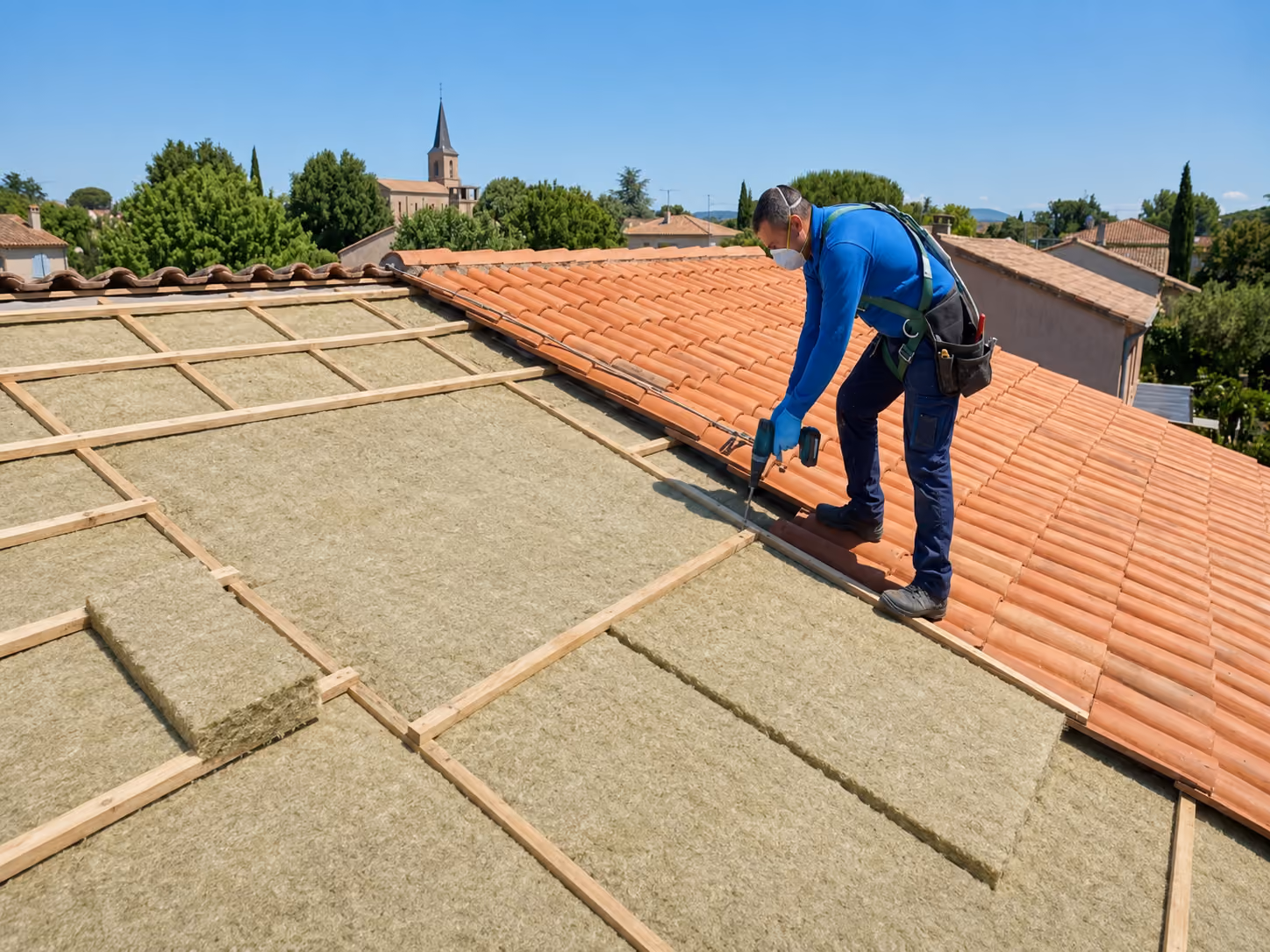 Isolation de combles perdus par soufflage d’isolant