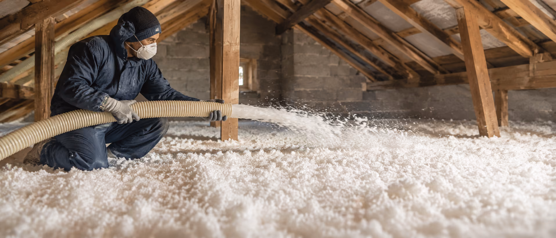 Isolation des rampants de toiture réalisée depuis l’intérieur