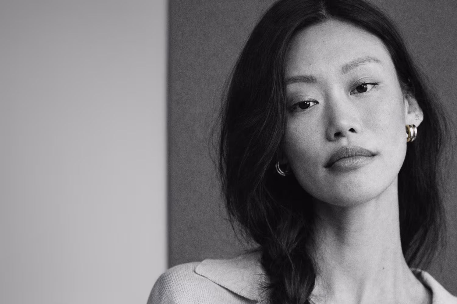 Black and white portrait representing facial asymmetry and proportion imbalance concern at CAMI