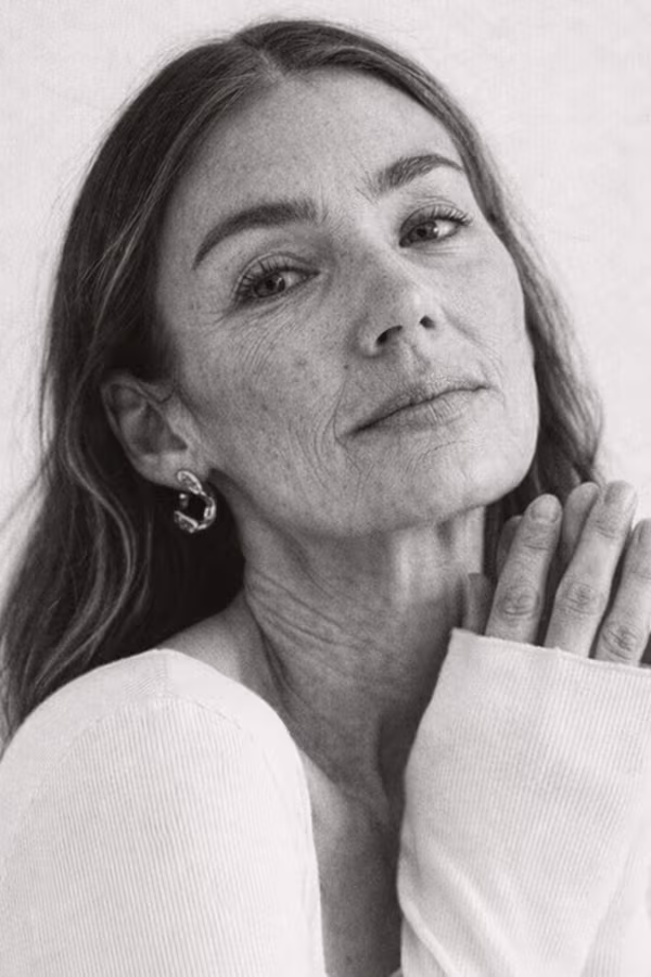 Black and white portrait representing perioral lines and lip border wrinkle concern at CAMI