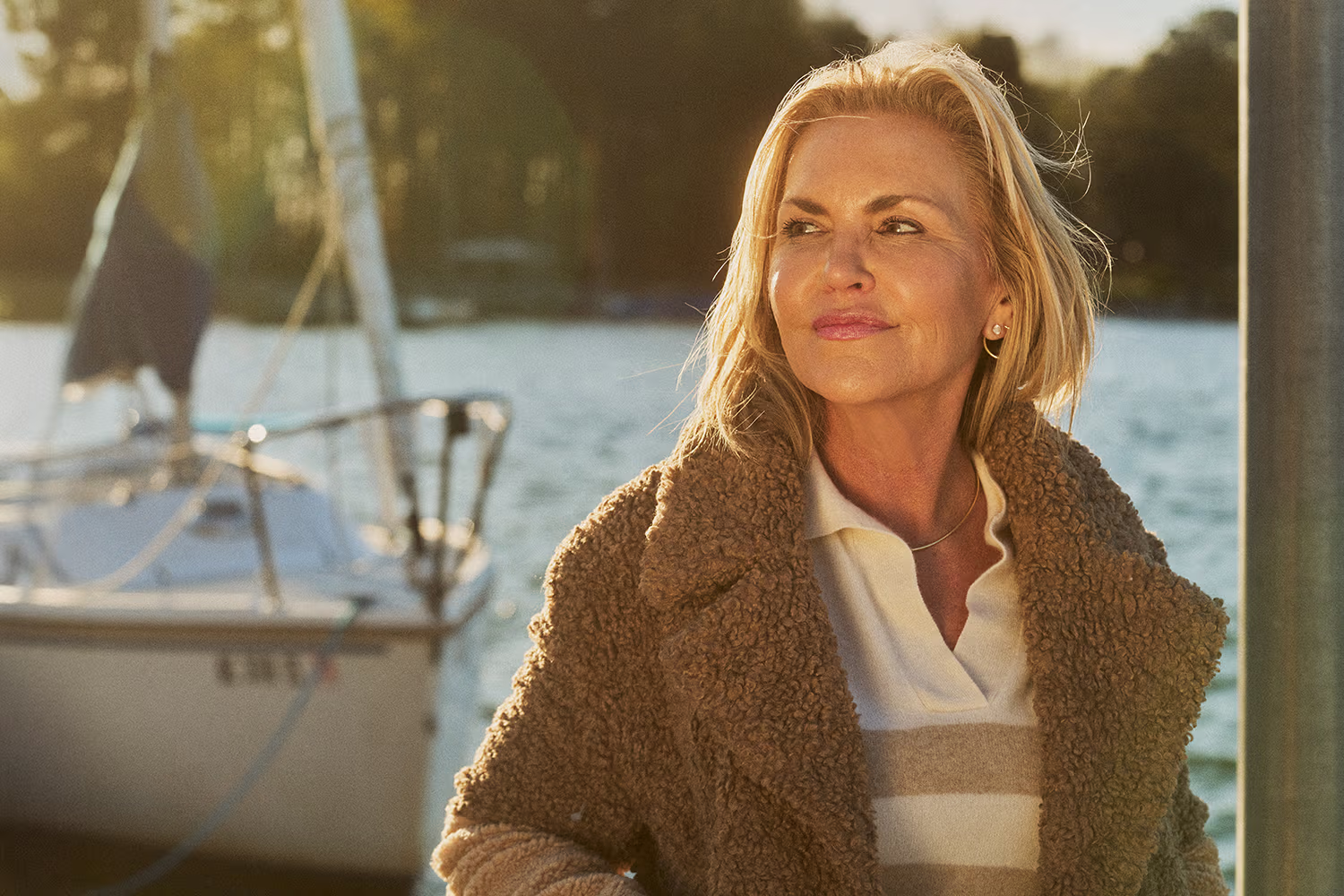 Woman with smooth renewed skin photographed at CAMI for laser skin resurfacing