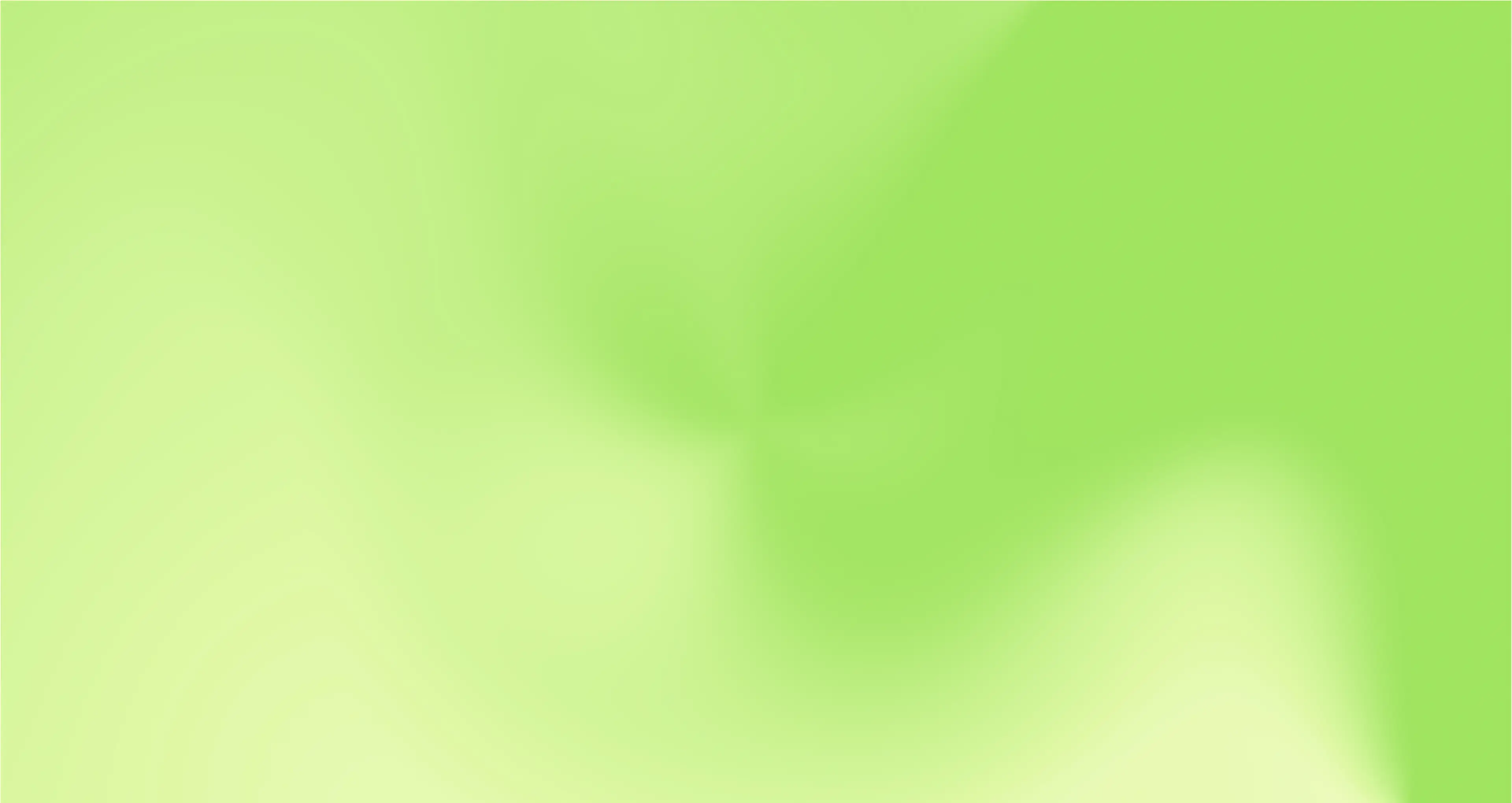 Smooth gradient background blending light green and lime green tones.