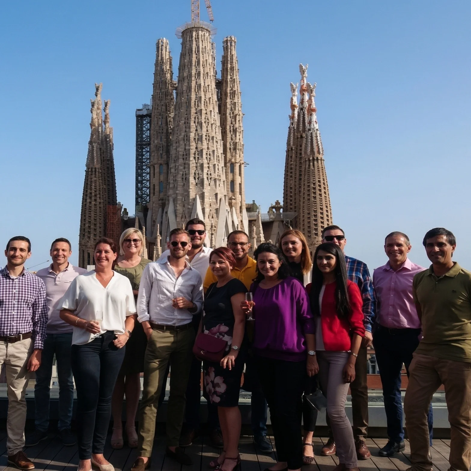 Corporate event stage design and lighting for Alvogen kick off — Beat Meetings Barcelona