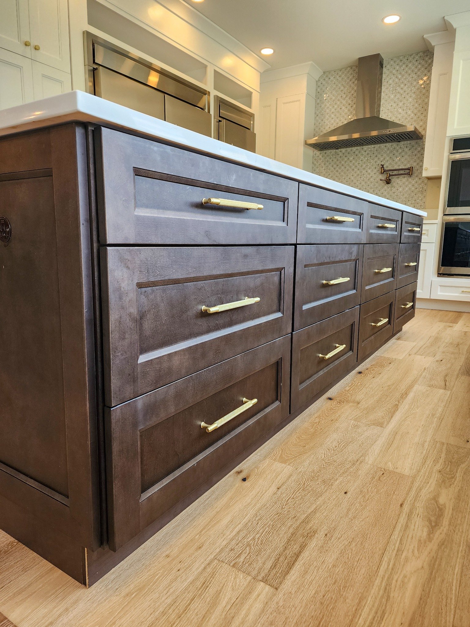 Lost Valley kitchen cabinetry and island detail