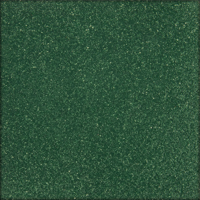 A forest-green Eralith sustainable tile. 