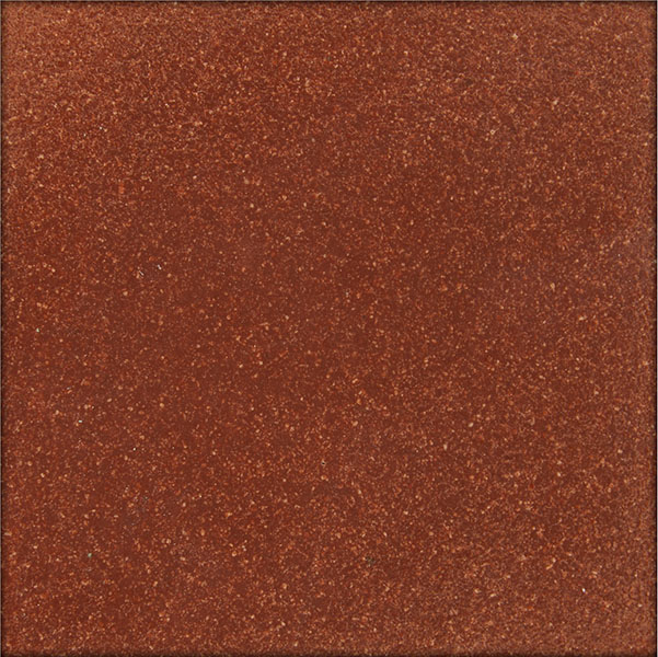A dark red Eralith sustainable tile. 