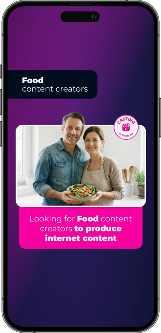 Food content creators — open casting call