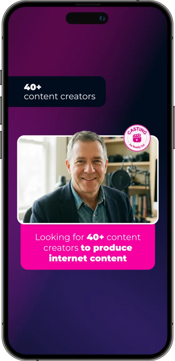 40+ content creators — open casting call