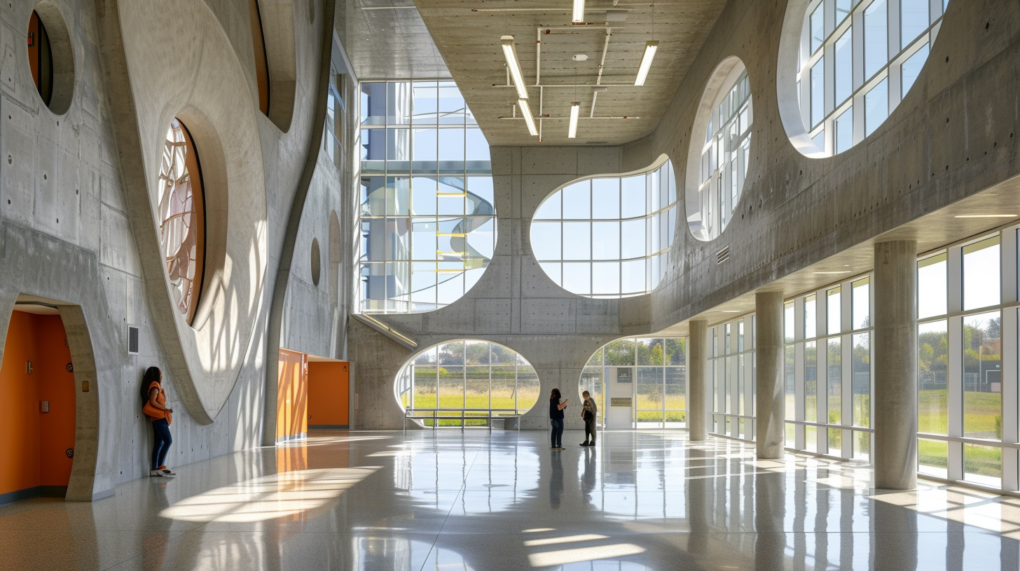 A creatively designed hallway.