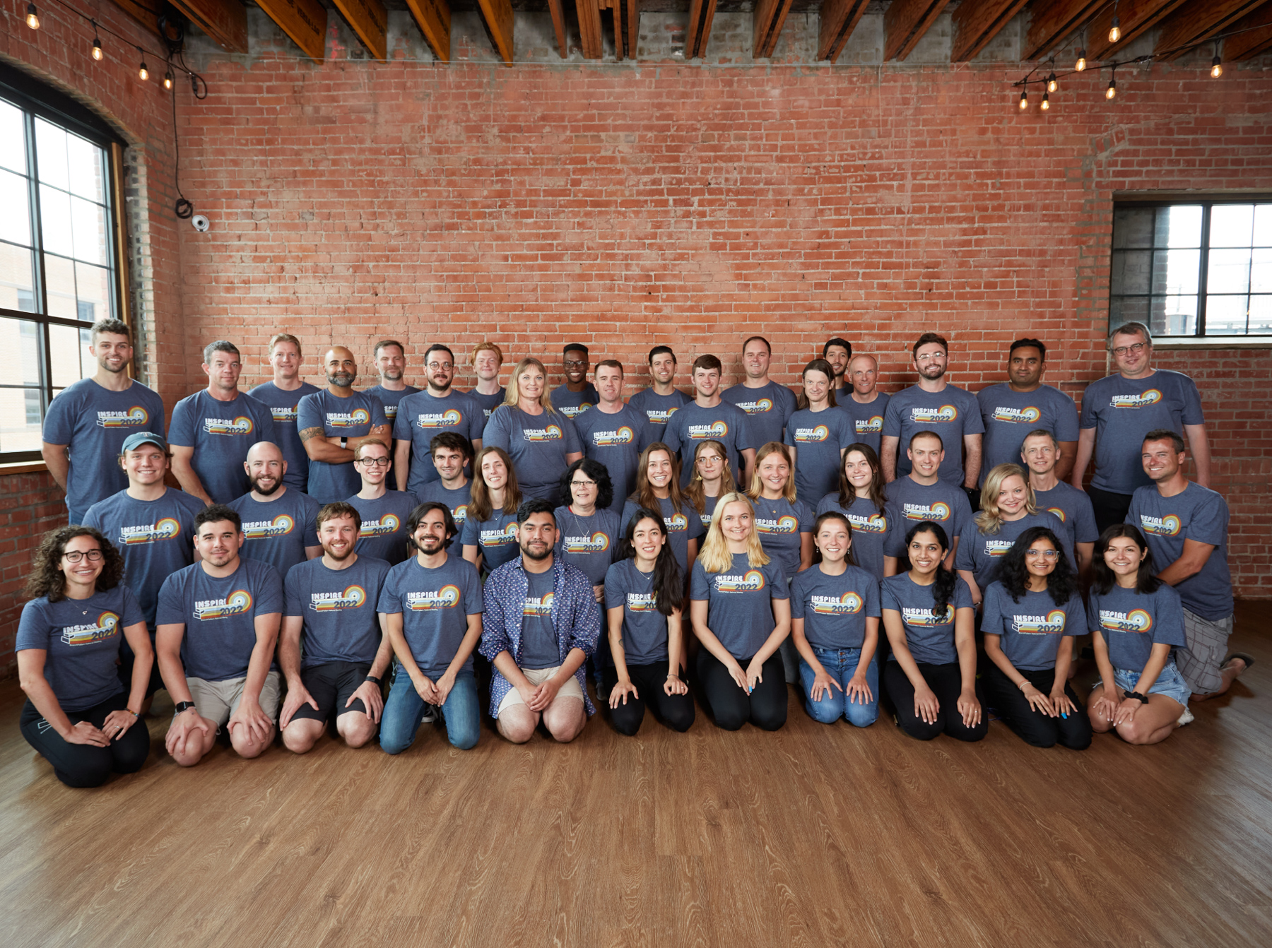 The BranchPattern staff posing for a portrait,