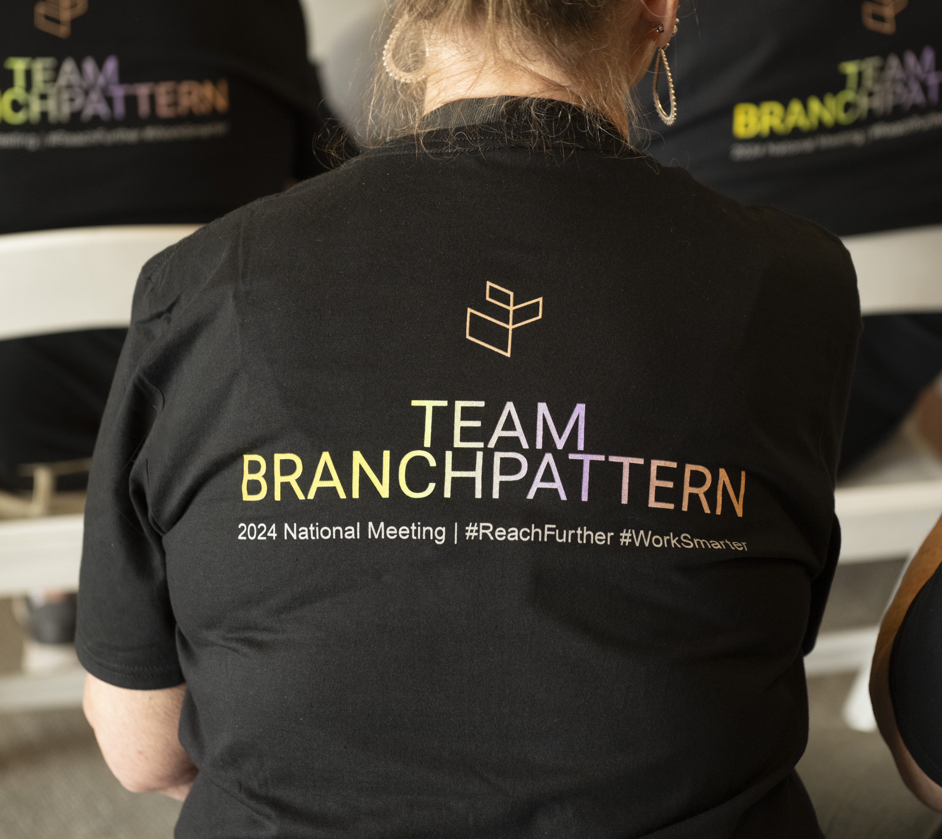 Showing the back of the Branch Pattern T-Shirt