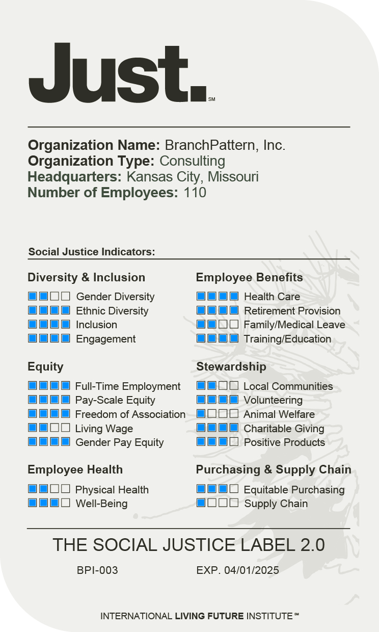BranchPattern's 3rd JUST Label