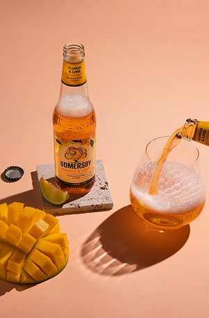 Somersby orange drink with lemon
