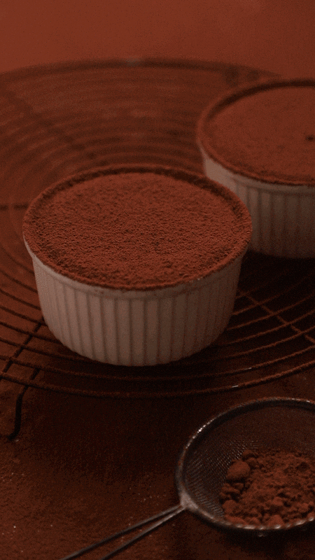 Coffee spoon goes into coffee