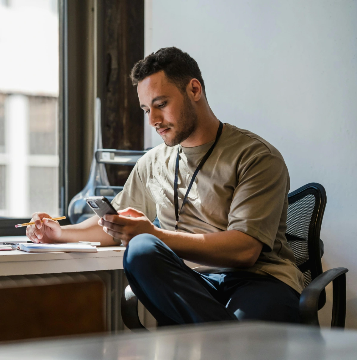 background image of calculator on desk (for a financial advisor)